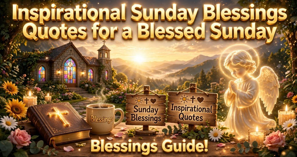 Inspirational Sunday Blessings Quotes for a Blessed Sunday