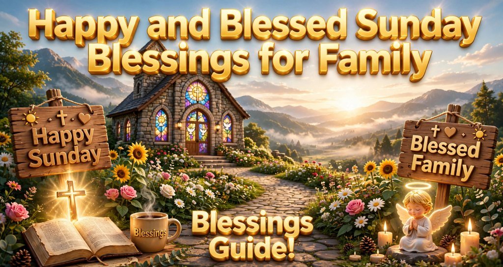 Happy and Blessed Sunday Blessings for Family